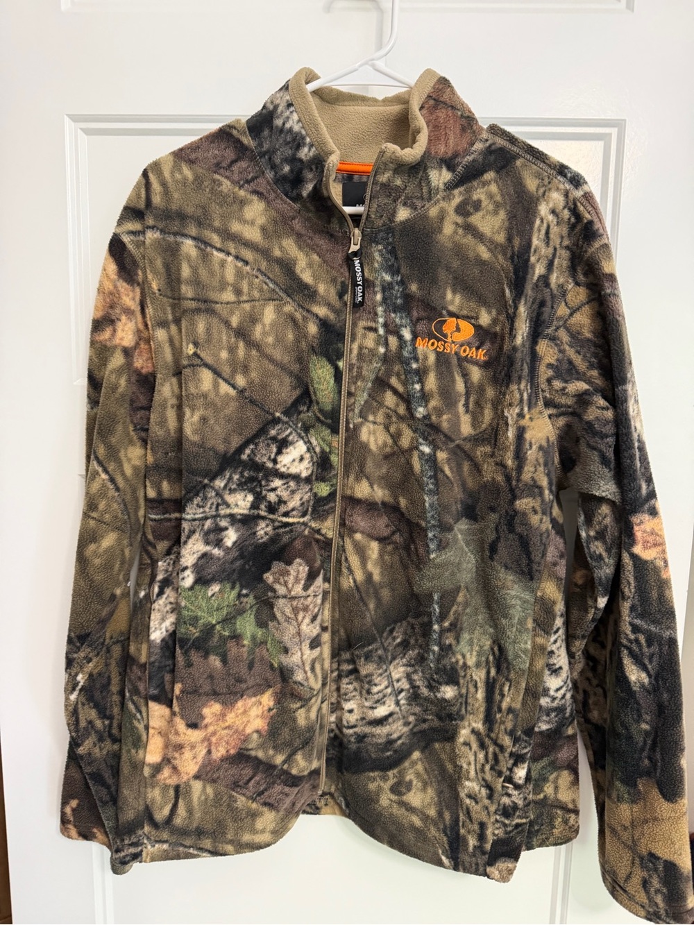 Mossy Oak Men's Camo Fleece Zip Jacket - Brown/Green/Black